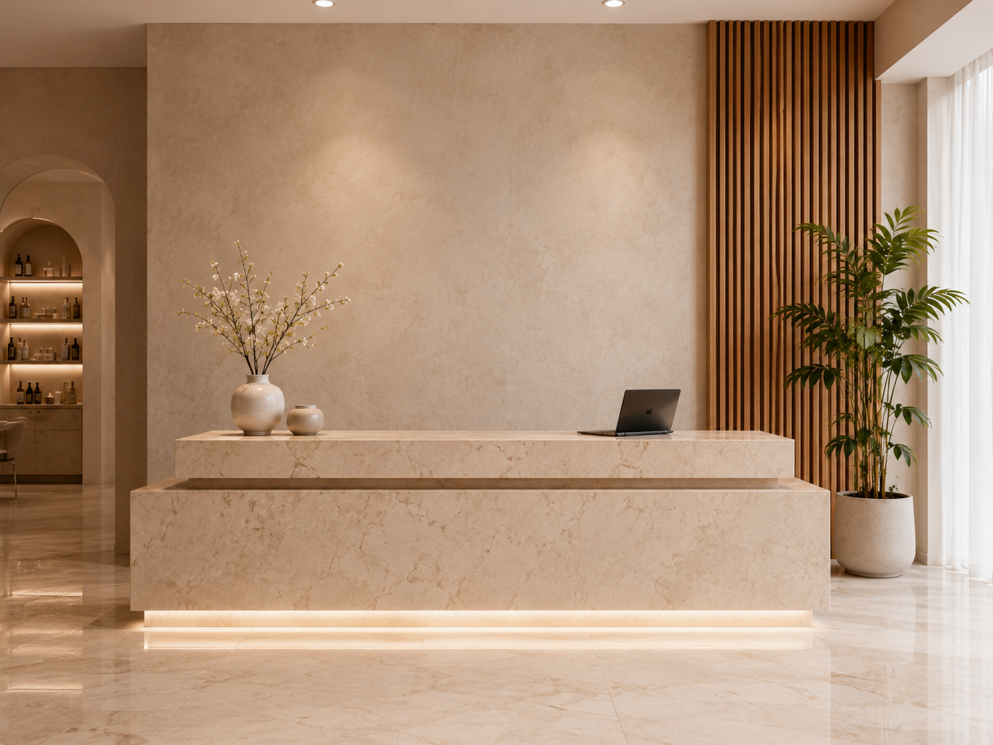 Luna Salon reception area
